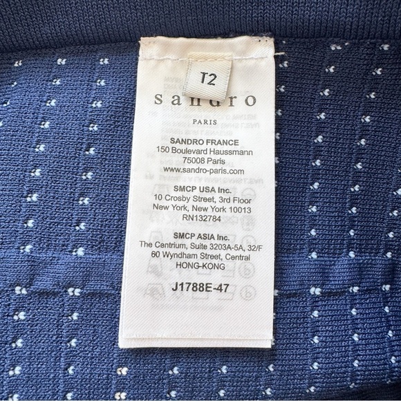 SANDRO • Fluted Ribbed-Knit Mini Skirt in Blue - Picture 8 of 11